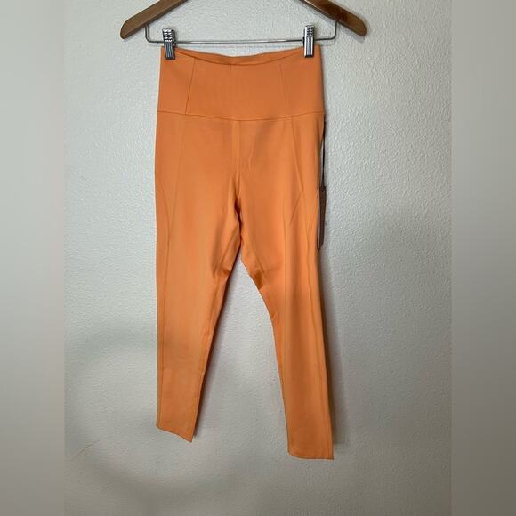 Girlfriend Collective High-Rise Compressive Leggings Orange NEW SMALL - Picture 1 of 7